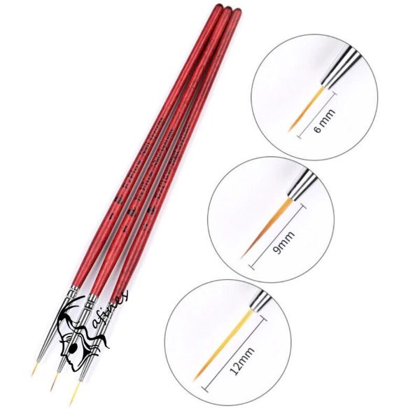 SET DE PINCELES  LINERS (3PCS) AF51013 - Imagen 4