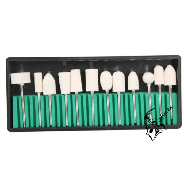 SET DE FRESAS (12PCS) P/MANICURA AF50284 - Imagen 4