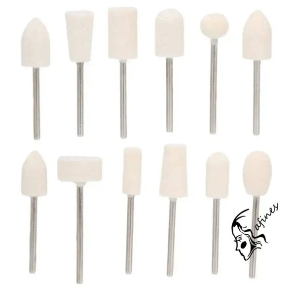 SET DE FRESAS (12PCS) P/MANICURA AF50284 - Imagen 2