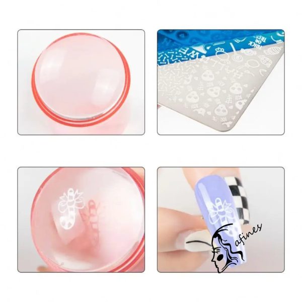 SELLO P/STAMPING DE UÑAS C/PLACA AF50057 - Imagen 4