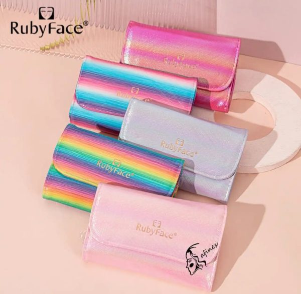 SET DE BROCHAS DIAMANTADAS C/ESTUCHE (10PCS) RUBYFACE AF50349