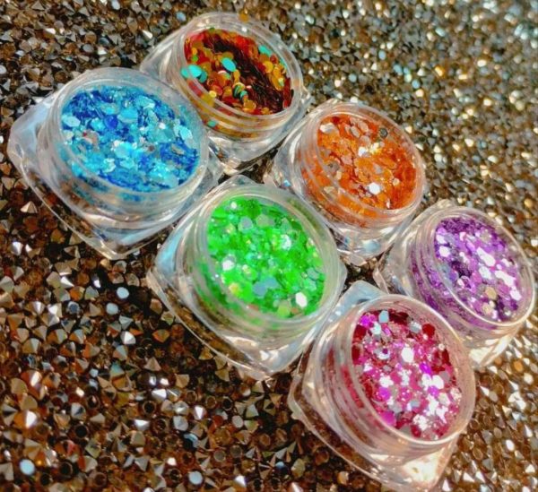 CLITTER P/DECO DE UÑAS (6PCS) AF50436 - Imagen 7