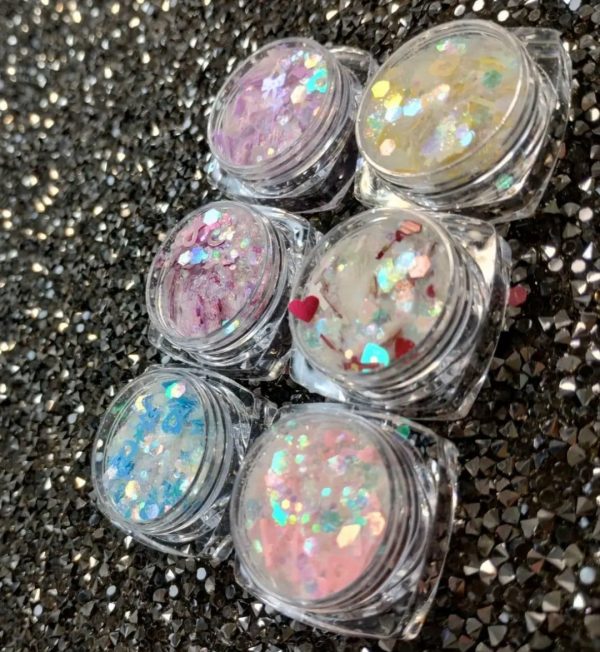 CLITTER P/DECO DE UÑAS (6PCS) AF50436 - Imagen 5
